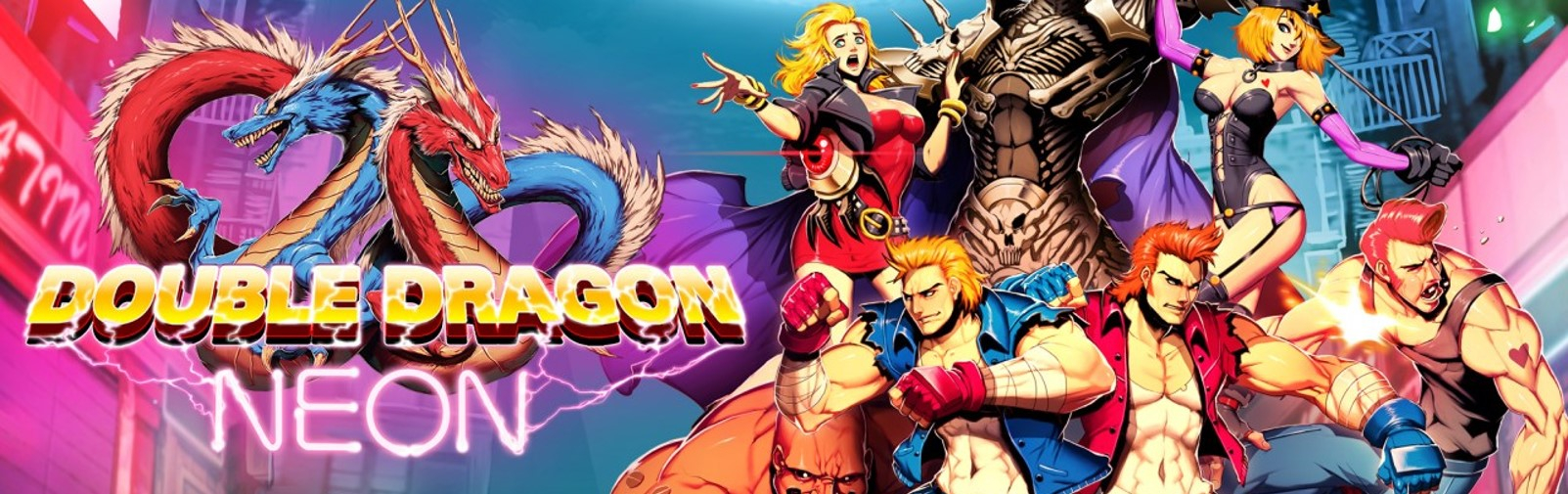 Banner Double Dragon Neon