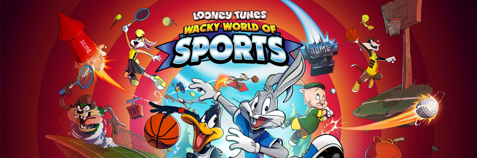 Banner Looney Tunes Wacky World of Sports