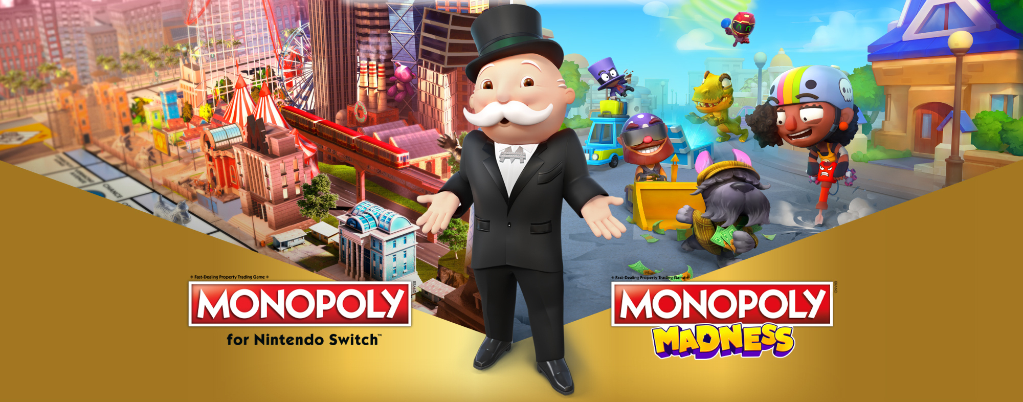 Banner Monopoly for Nintendo Switch Plus Monopoly Madness