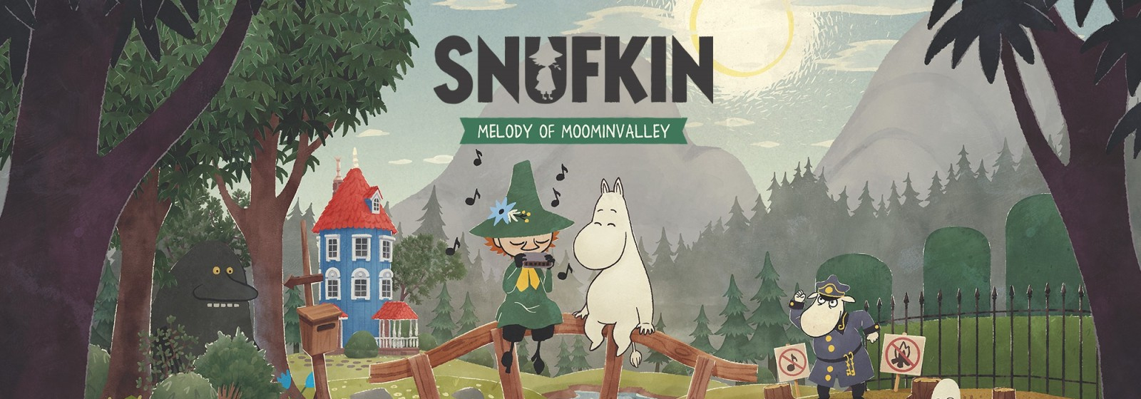 Banner Snufkin Melody of Moominvalley