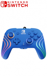 PDP Afterglow Wave Wired Controller - Blauw voor Nintendo Switch