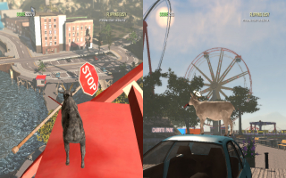 Goat Simulator: The GOATY can also be played in split screen, causing even more havoc!