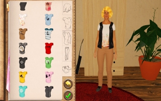 Design your own avatar and choose the clothing you want!