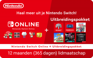 Met Nintendo Switch Online kan je gratis NES-, SNES- en Game Boy-games spelen. Met het Uitbreidingspakket komen hier ook nog eens N64-, GBA- en Sega Mega Drive-games bij.