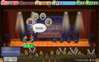 Il gioco utilizza un sistema di combattimento in cui controlli <a href = https://www.marioswitch.nl/Switch-spel-info.php?t=Paper_Mario_The_Origami_King target = _blank>Paper Mario</a> e uno dei suoi amici!