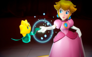 Speel als Princess Peach, die in deze game hulp krijgt van Stella!