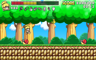 Wonder Boy Returns Remix: Screenshot